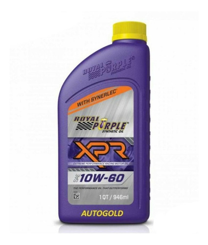 Royal Purple 10w60 Xpr 946ml. Full Sintético - Original