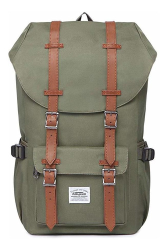 Mochila Viaje Para Laptop 15.6  (verde Nylon)