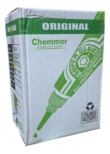 Super Glue Pegamento Chemmer Verde 24setx12und