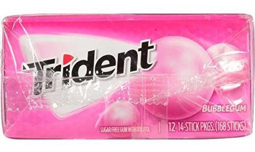 Trident Sin Azúcar Chicle, 14 De Recuento Por Paquete - 144 