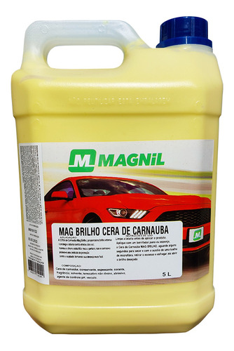 Cera Líquida Automotiva Carnaúba Revitalizadora 5 Litros