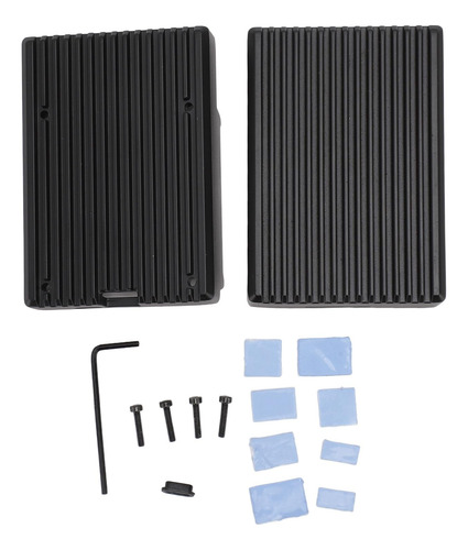 Funda Metal Para Raspi 5 2gb 4gb 8gb Soporte Multipuerto 8