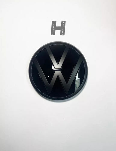 Emblema Volkswagen Grade Dianteira Nivus Original Preto
