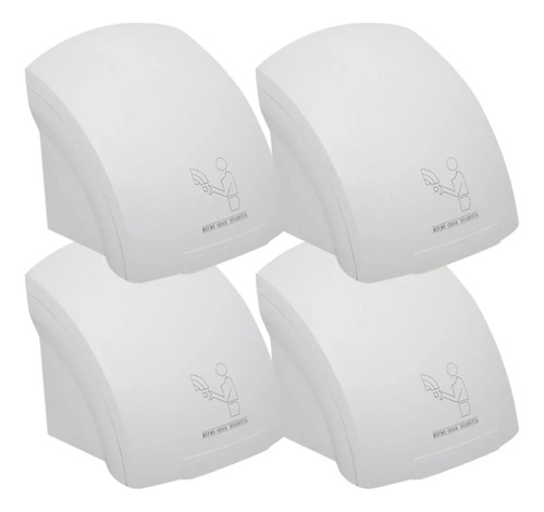 Kit 4 Secadores De Mãos Elétrico Sensor Automático 1800w +nf