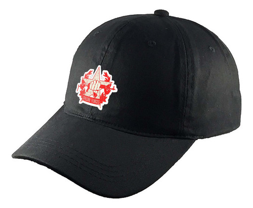 Gorra Clasica Algodón Negra Simbolos Escudos Logos R233