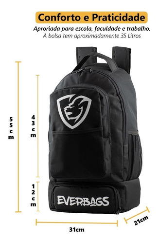 Imagem 7 de 9 de Mochila Térmica Fitness Marmita Notebook Master Everbags