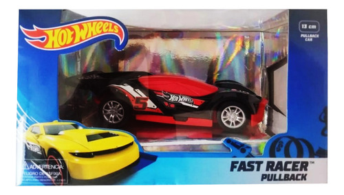 Auto Hot Wheels Fast Racer A Friccion 13 Cm Pullback