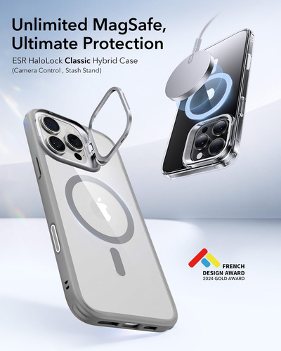 Funda De Teléfono Esr Para iPhone 16 Pro Max Con Control De Cámara Transparente