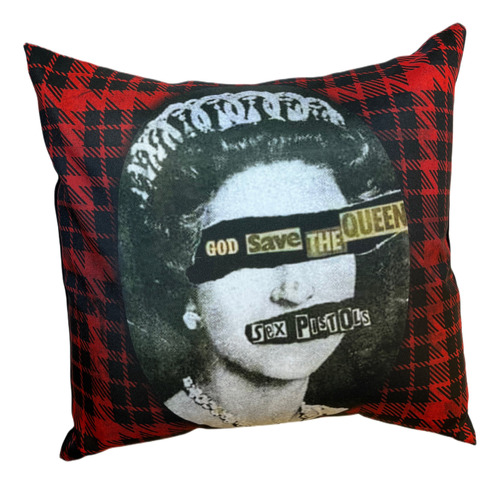 Sex Pistols Almohadon Punk Rock God Save The Queen