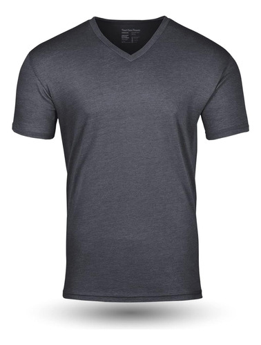 Fresh Clean Threads Camisetas Con Cuello En V Gris Carbón Pa