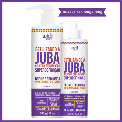 Gelatina Estilizando A Juba Super Definição 300g - Widi Care