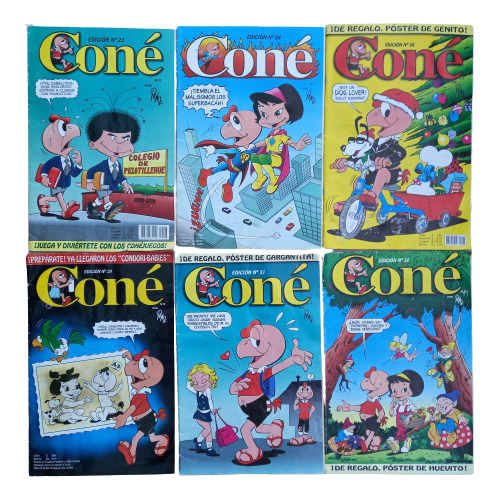 Comic Coné Set De 6. Años 2009- 2010 / Leer Descripción
