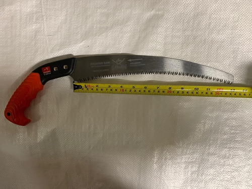 Sierra De Poda Kanzawa Samurai, Cuchilla Curva 33 Cm Naranja
