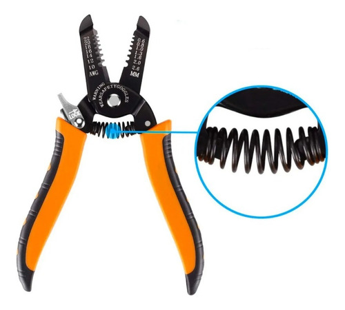 Pinza Pelacable Tijera Corta Cables 7 Pulgadas Apr Terminal