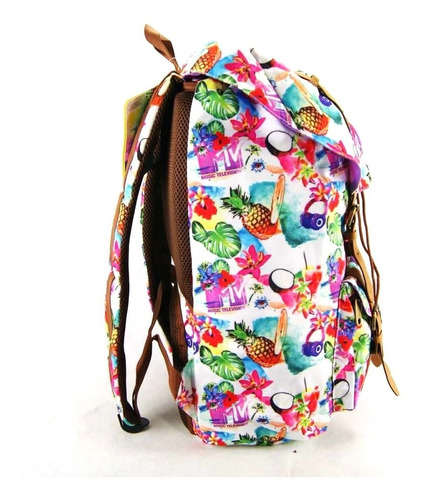 Imagem 4 de 4 de Mochila Com Tampa Mtv Beach Ref 48764 Dmw
