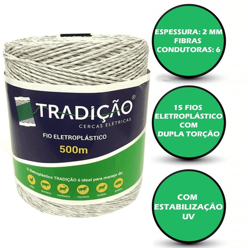 Imagem 3 de 5 de Kit Eletrificador Rural Cerca Eletrica Gado Boi Caes 500m