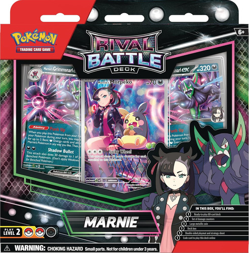 Pokémon Tcg - Rival Battle Deck Par Marnie + Steven Ingles Pokemon Rival Battle Deck Marnie Steven Set Pack 2 Inglés