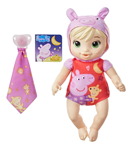 Muñeca Baby Alive Goodnight Peppa, Juguete Peppa Pig,