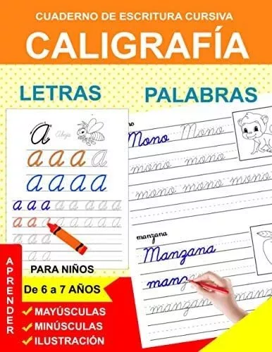 Libro: Caligrafía Niños 6 A 7 Años: Cuaderno Escr