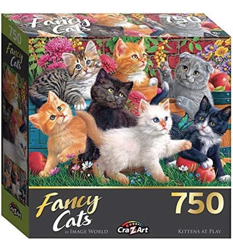 Cra-z-art Fancy Cats Puzzle De 750 Piezas - Gatitos En Juego