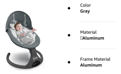 Kidsview Columpio Portátil Para Bebé, Columpio De Bebé De 5