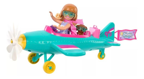Barbie Chelsea Puedo Volar Playset Avion Y Accesorios