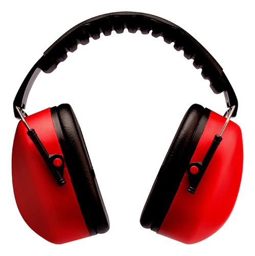 Protetor Abafador De Ruidos Tipo Concha 3m Muffler - 20 Db Vermelho