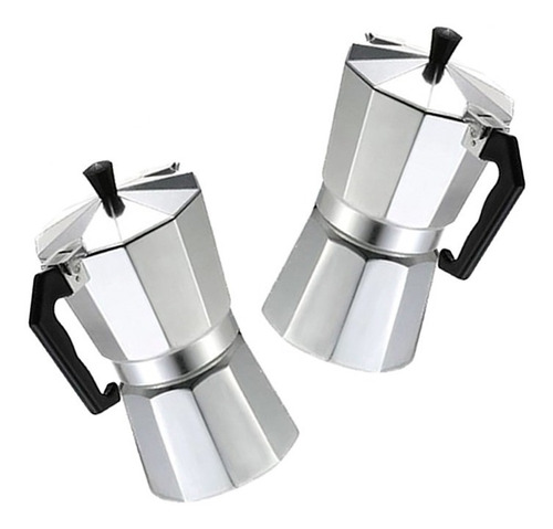 Pack X2 Cafeteras Italiana Aluminio 9 Tazas 400 Ml Hogar