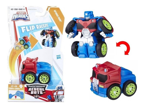 Transformers Rescue Flip Racers Optimus Full