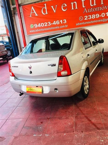 Renault Logan Expression 1.6 Flex Ano:2010 Prata Completo