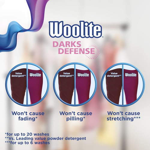 Detergente Woolite Prendas Oscuras, 66 Cargas, 100 Oz