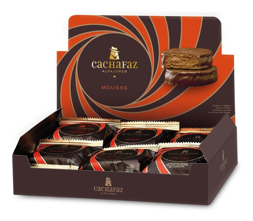 Alfajor Mousse Cachafaz 50 Gr Caja Por 12 Unidades