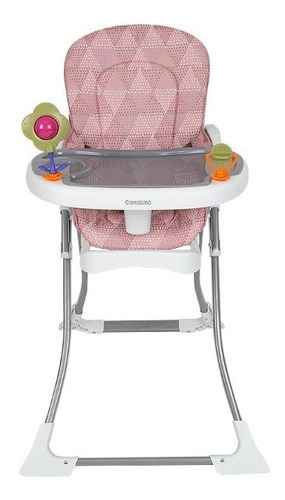 Silla De Comer Plus Carestino Plegable Rosa Estampado