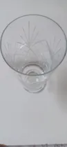 Comprar Florero Usado Cristal. Tallado. 22x7 Cms. Muy Lindo Transparente Tallado