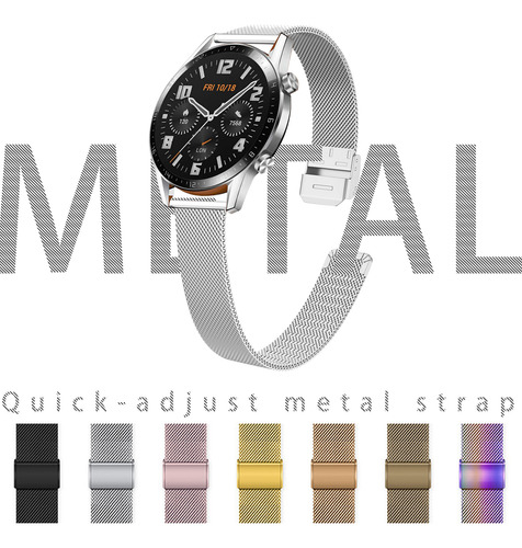 2 Correas De Metal Para Fossil Gen 6 44 Mm/gen 5e 44 Mm