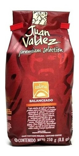 Imagen 1 de 3 de Cafe Juan Valdez Colina Balanceado 250 Gr Premium Selection 