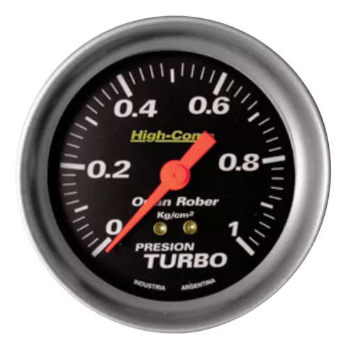Reloj Presion de Turbo 3kg 66mm Negro High-Comp Orlan Rober