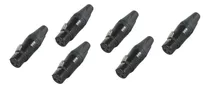 Comprar Neutrik® Nc3fxx® 6 Conectores Xlr Negro Hembra Nuevo Envio M