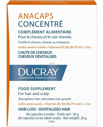 Ducray Anacaps Caja *60 Capsulas - Anticaida Alopecia