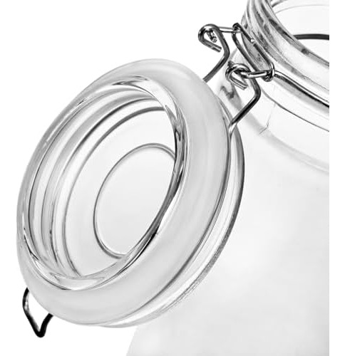 Juego De 3 Recipientes De Vidrio Para Lavandería De 60 Oz, C