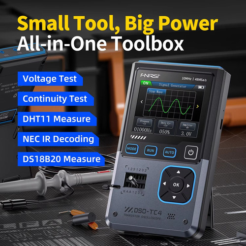Osciloscopio Digital 3 En 1 Dso-tc4 10 Mhz 48 Ms/s -fs