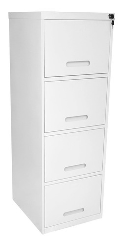 Arquivo De Aço 4 Gavetas Branco Home Office