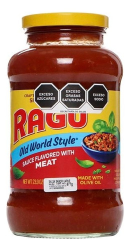 3 Pzas Salsa Para Pasta RagĂș Con Carne De Res 677 G