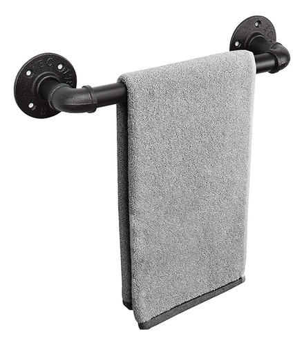 Livabber Industrial Pipe Towel Bar, Rustic Iron Decor Bathro