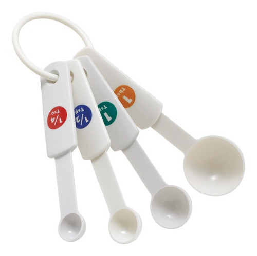 Juego De Cucharas Para Medir Plastico 4 Piezas Winco Mspp-4