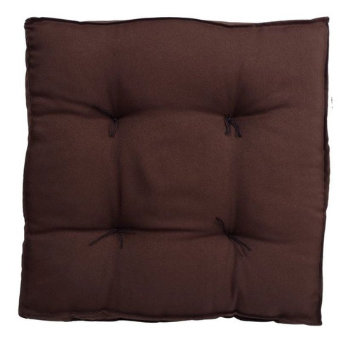 Almofada Para Cadeira Futon Novita 45x45cm Decoração Casa Cor Marrom