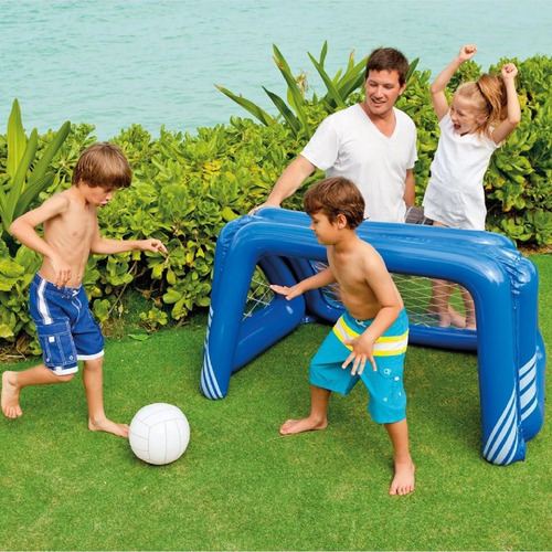 Imagen 4 de 6 de Inflable Piscina Intex Arco De Futbol 140x89x81cm 58507np Cu