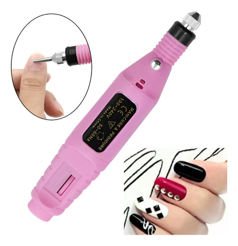 Taladro Eléctrico Para Uñas Amoladora 12v Juego De Puntas.