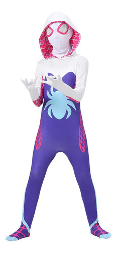 Disfraz De Gwen Spiderman Para Niños Y Niñas, Nueva Araña, C