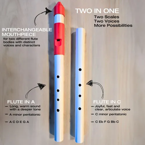 Flauta Nativa Americana Por Instrumentos De Sujetadores Con